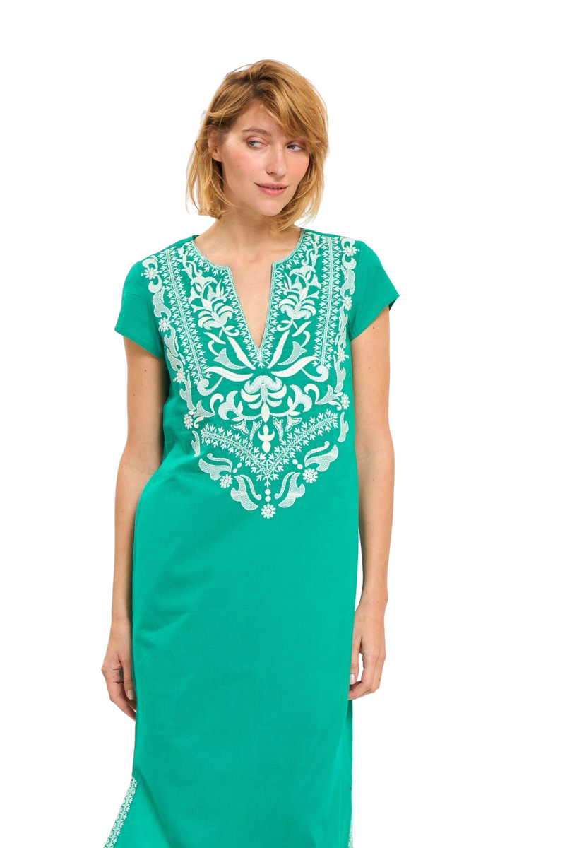 Moro Maxi Green Caftan