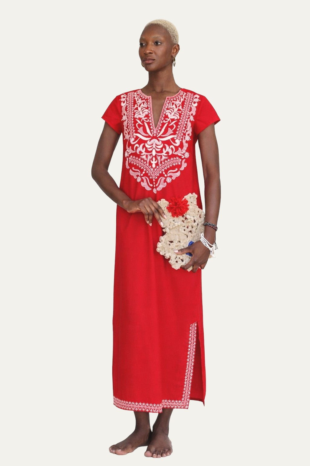 Moro Maxi Red Caftan
