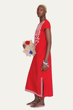 Moro Maxi Dress Red Kaftan
