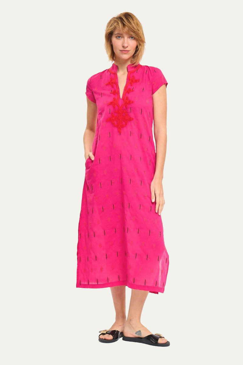 New York Maxi Dress Boho Pink