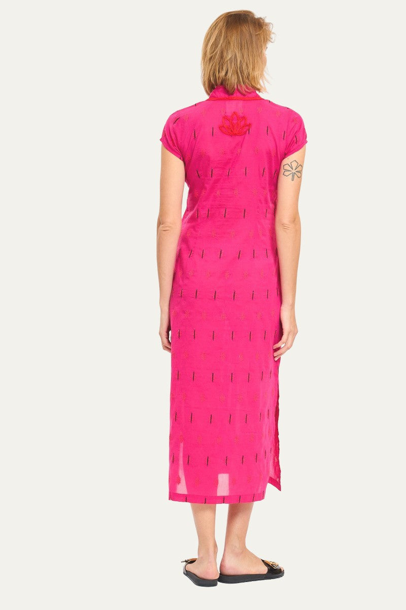 New York Maxi Dress Boho Pink