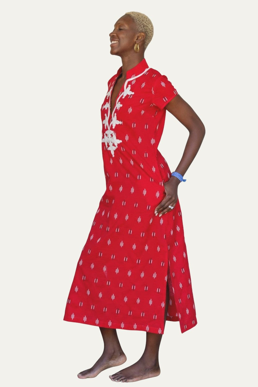 New York Maxi Boho Red