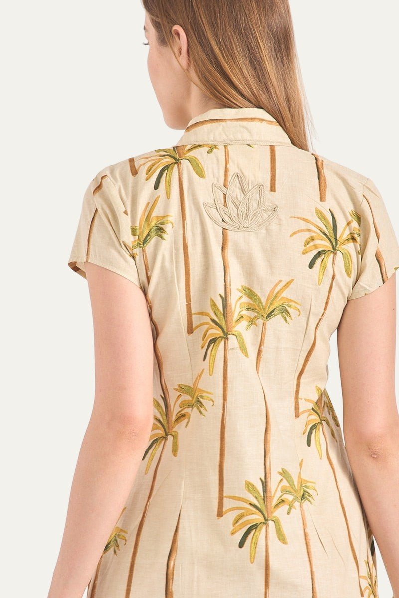 New York Maxi Dress Tropical Print