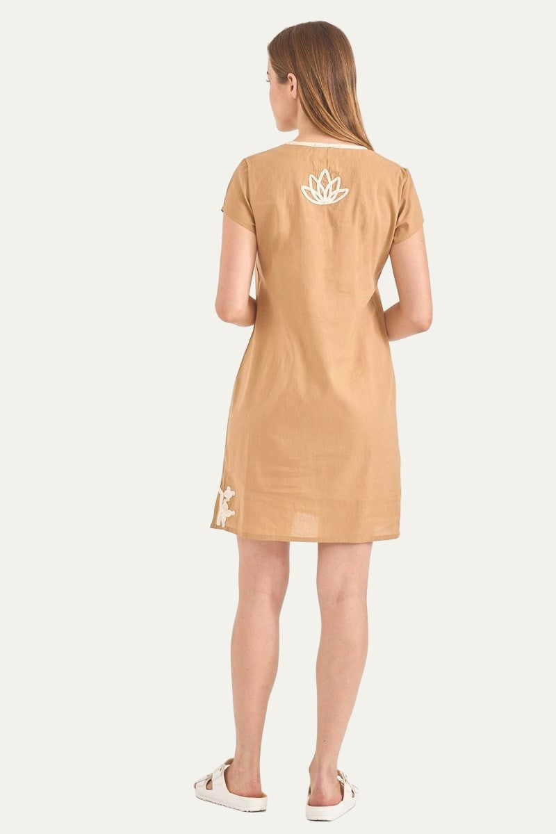 New York Mini Dress Beige