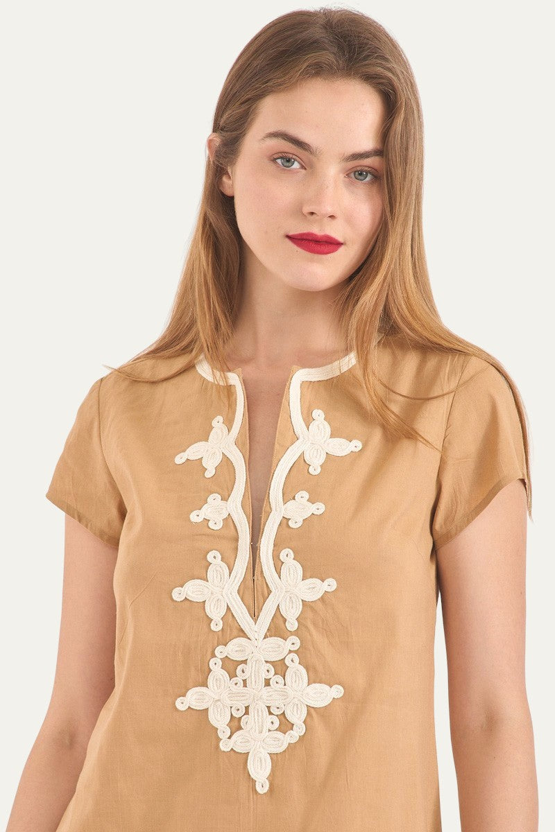 New York Mini Dress Beige