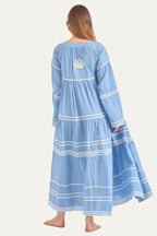 Pina Colada Maxi Dress Sky Blue