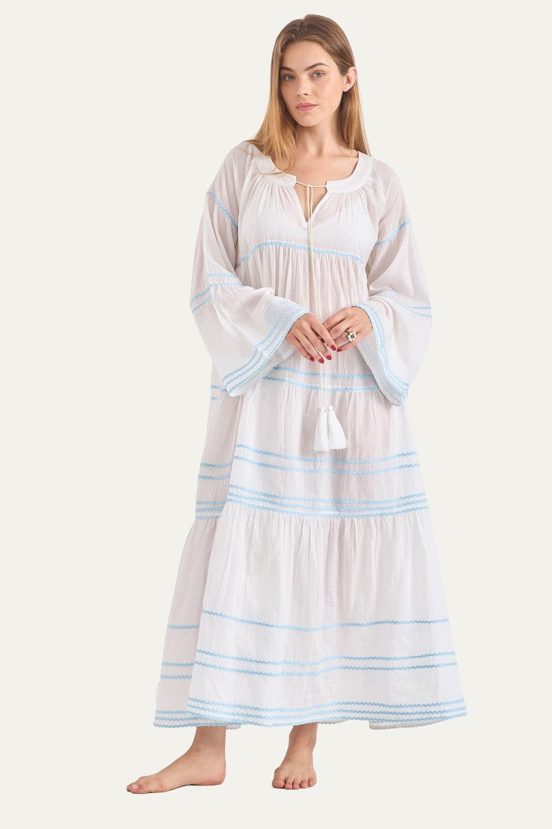 Pina Colada Maxi Dress in White