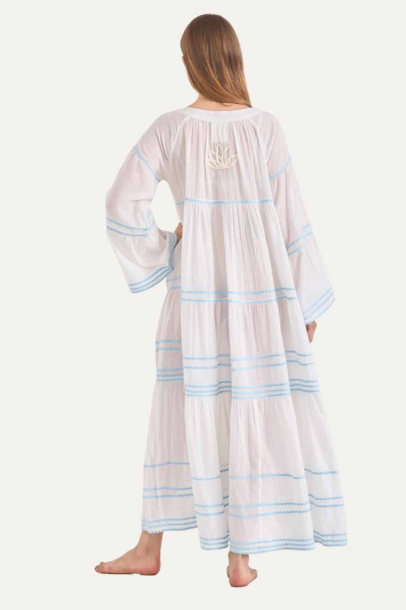 Pina Colada Maxi Dress in White