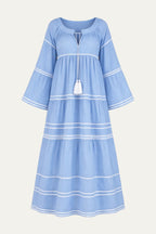 Pina Colada Maxi Dress Sky Blue