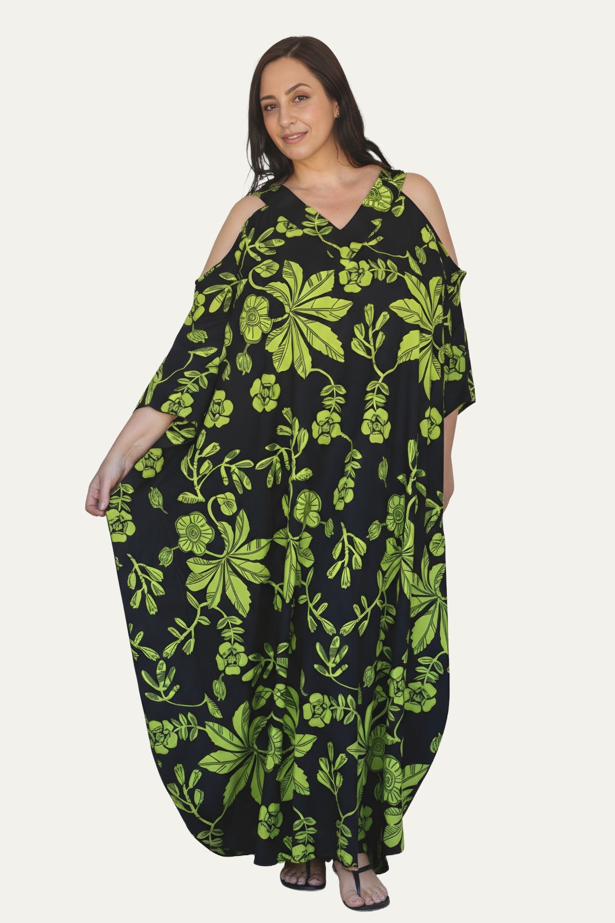 Queen Size Floral Dress