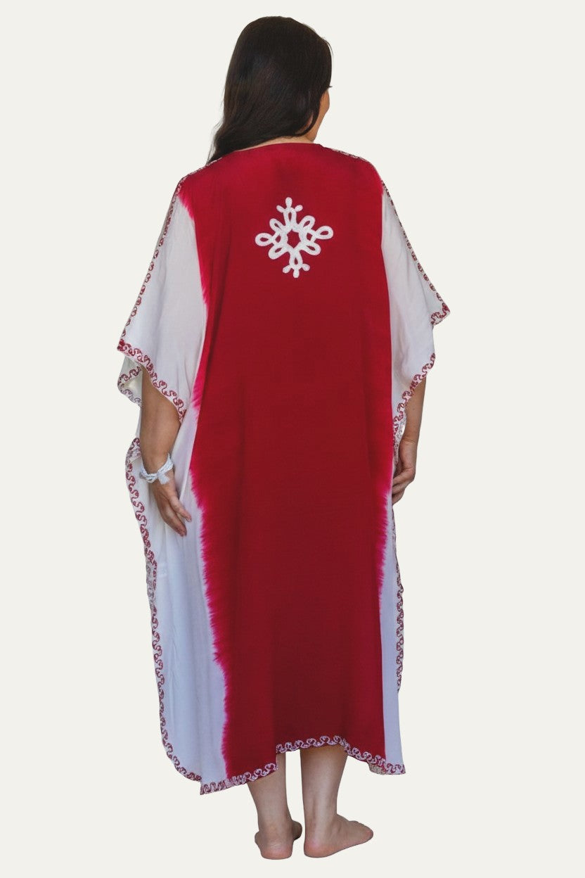Queen Size Kashmir Silk Butterfly Kaftan