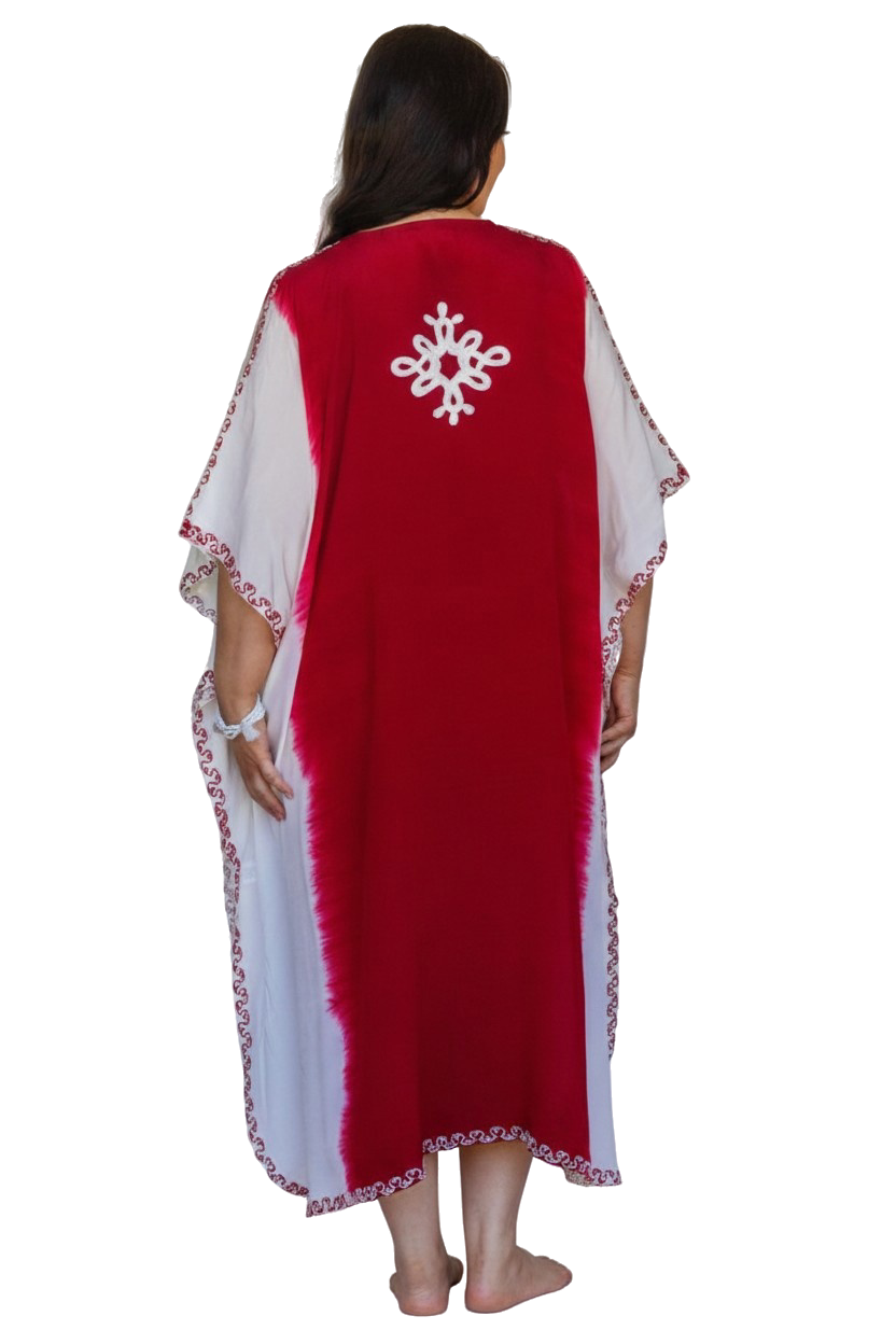 Queen Size Kashmir Silk Butterfly Kaftan