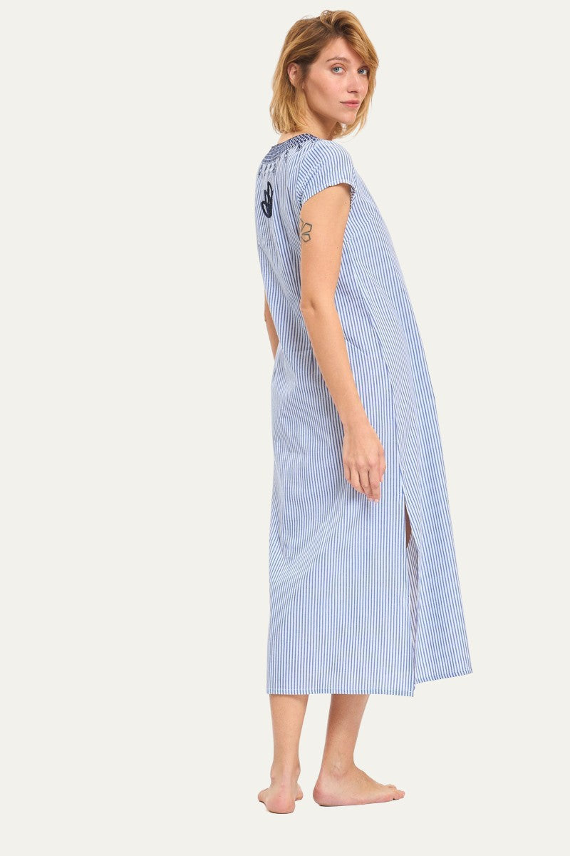 San Tropez Maxi Caftan Blue