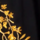 Kashmir Cotton Butterfly Kaftan Black&Gold