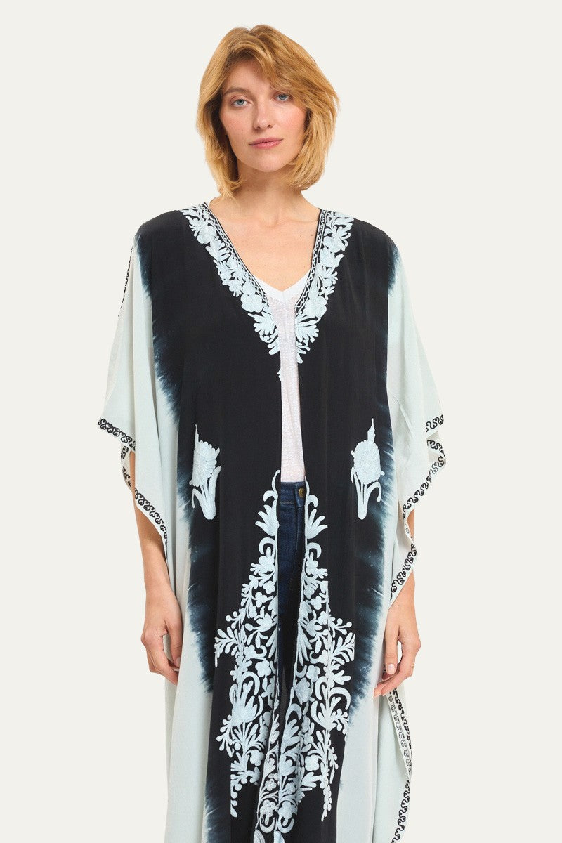 Silk Embroidery Kimono