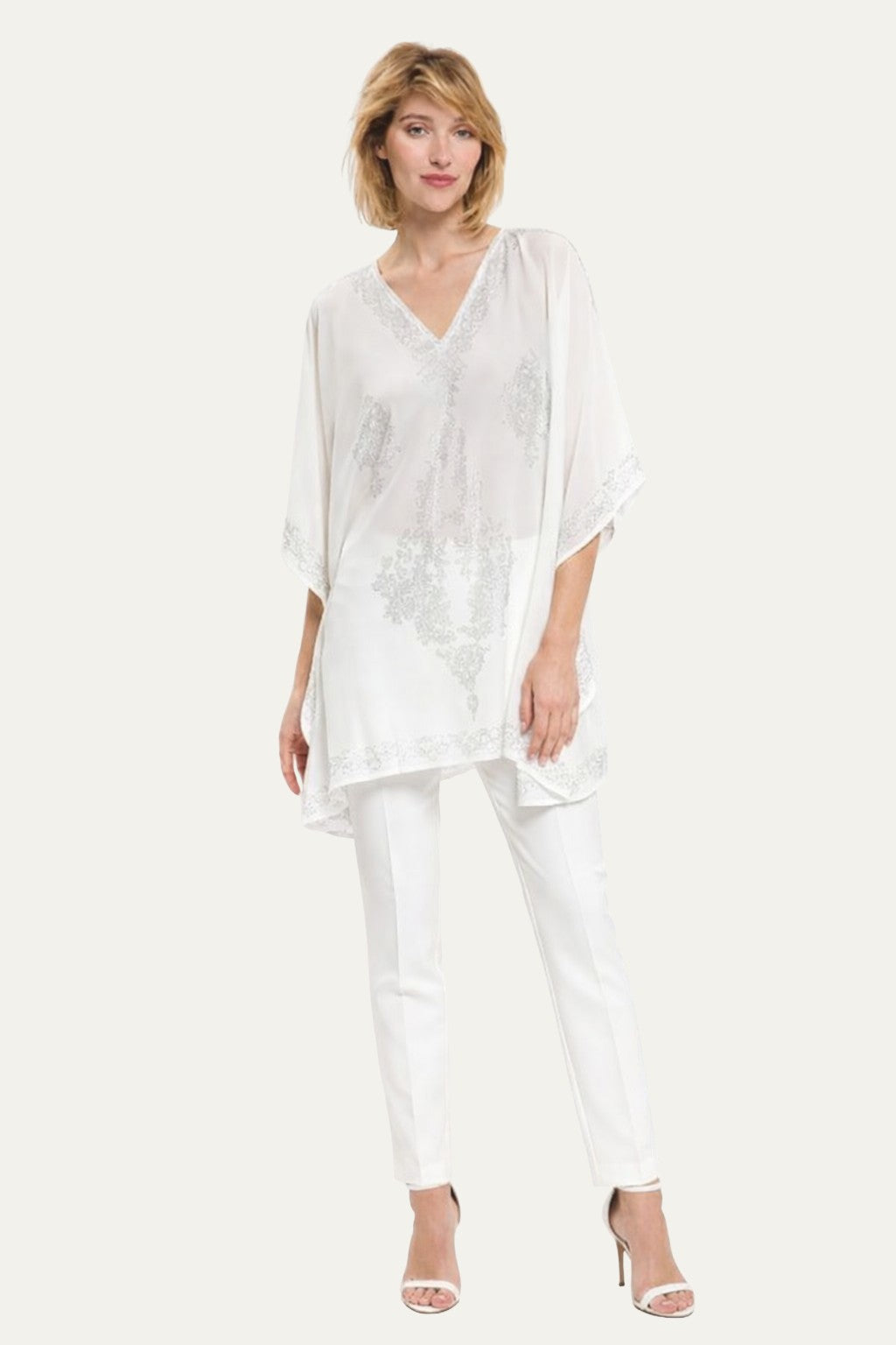 Swarovski Silk White Tunic