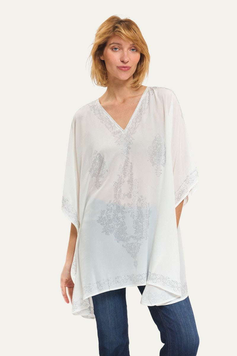 Swarovski Silk White Tunic