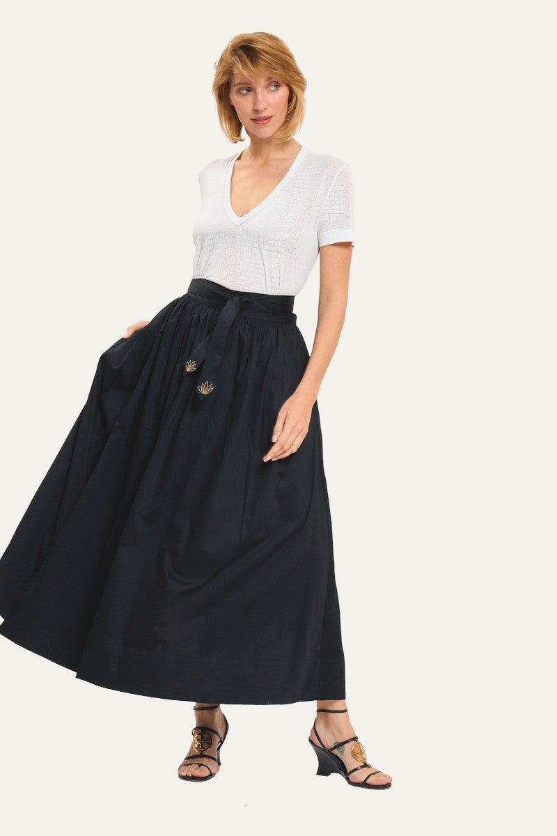 Taft Maxi Black Skirt