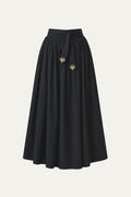 Taft Maxi Black Skirt