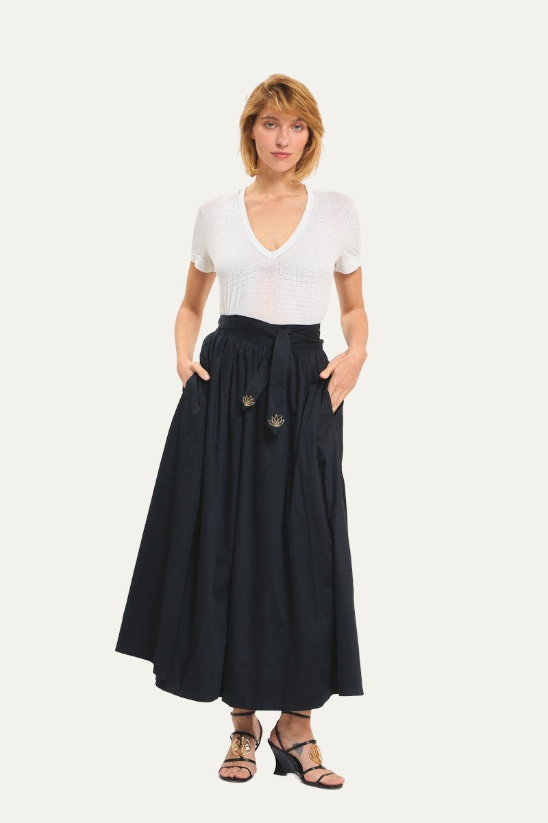 Taft Maxi Black Skirt