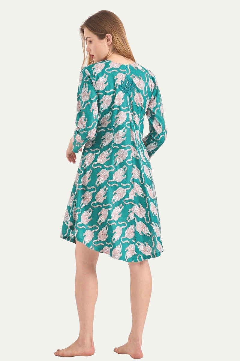 Zanzibar Mini Dress Leopard Print