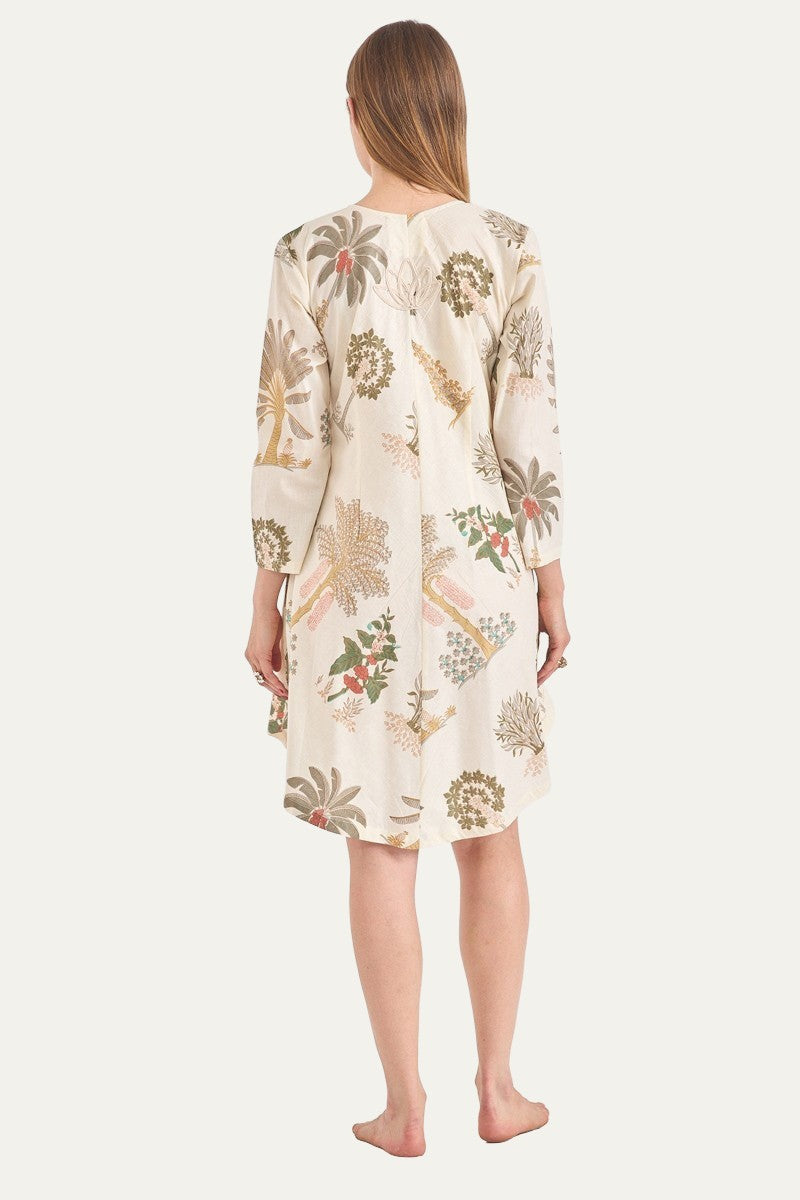 Zanzibar Mini Dress Tropical Print