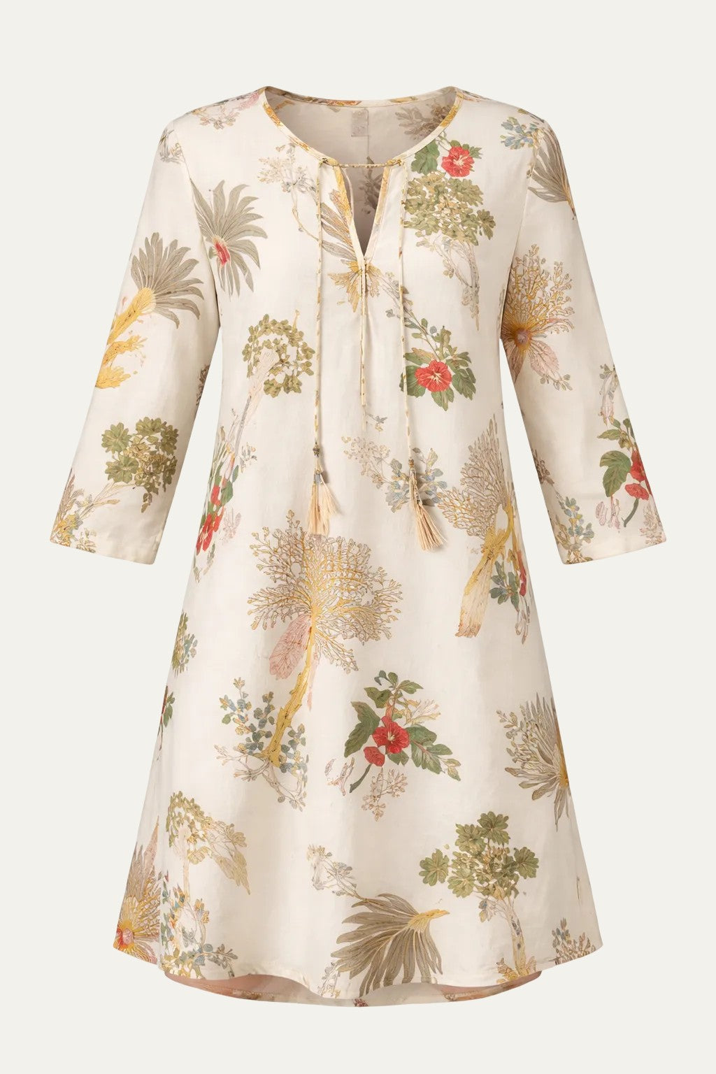 Zanzibar Mini Dress Tropical Print