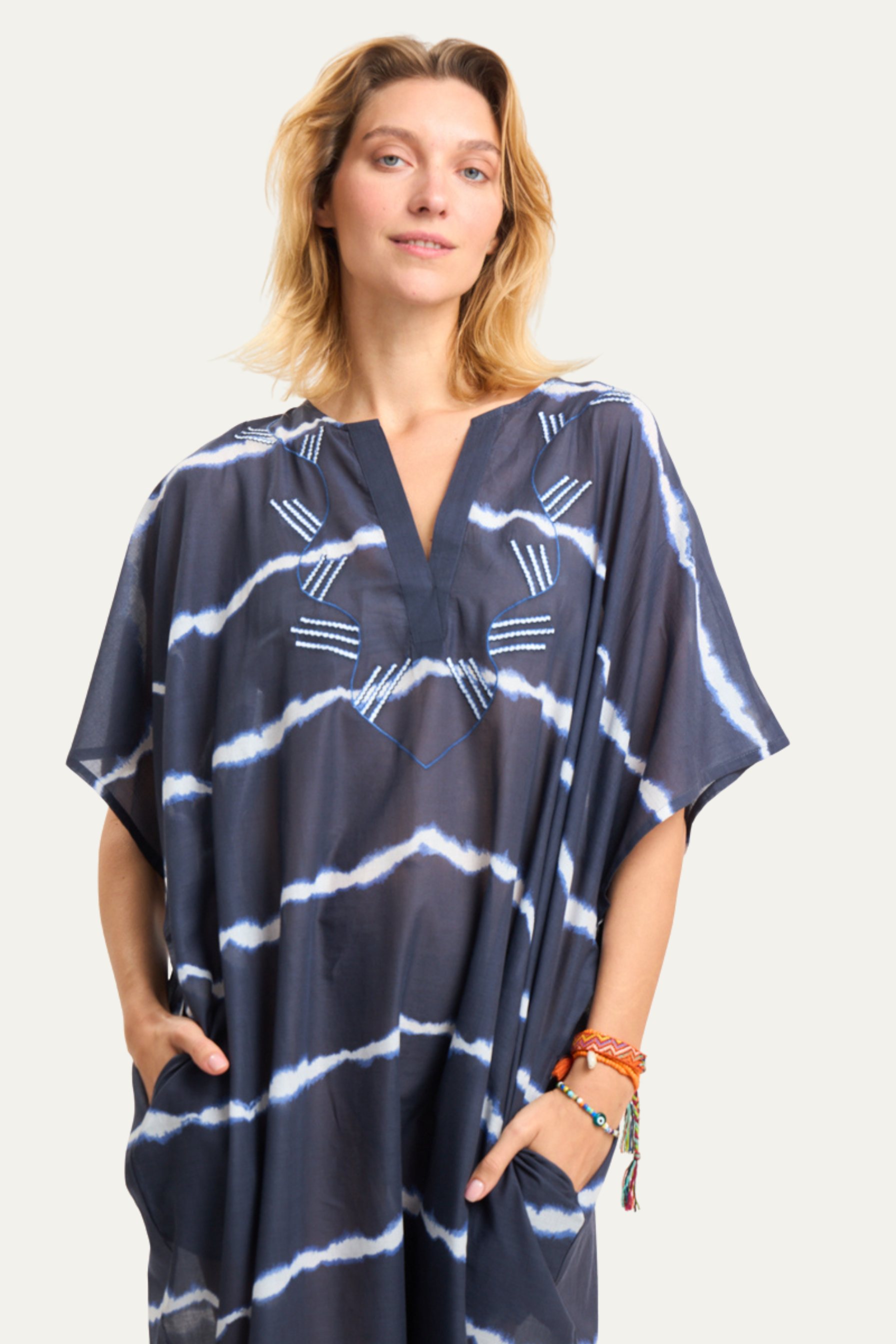 Arizona Butterfly Dress in Navy