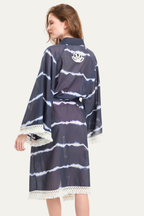 Batik Cotton Robe Blue