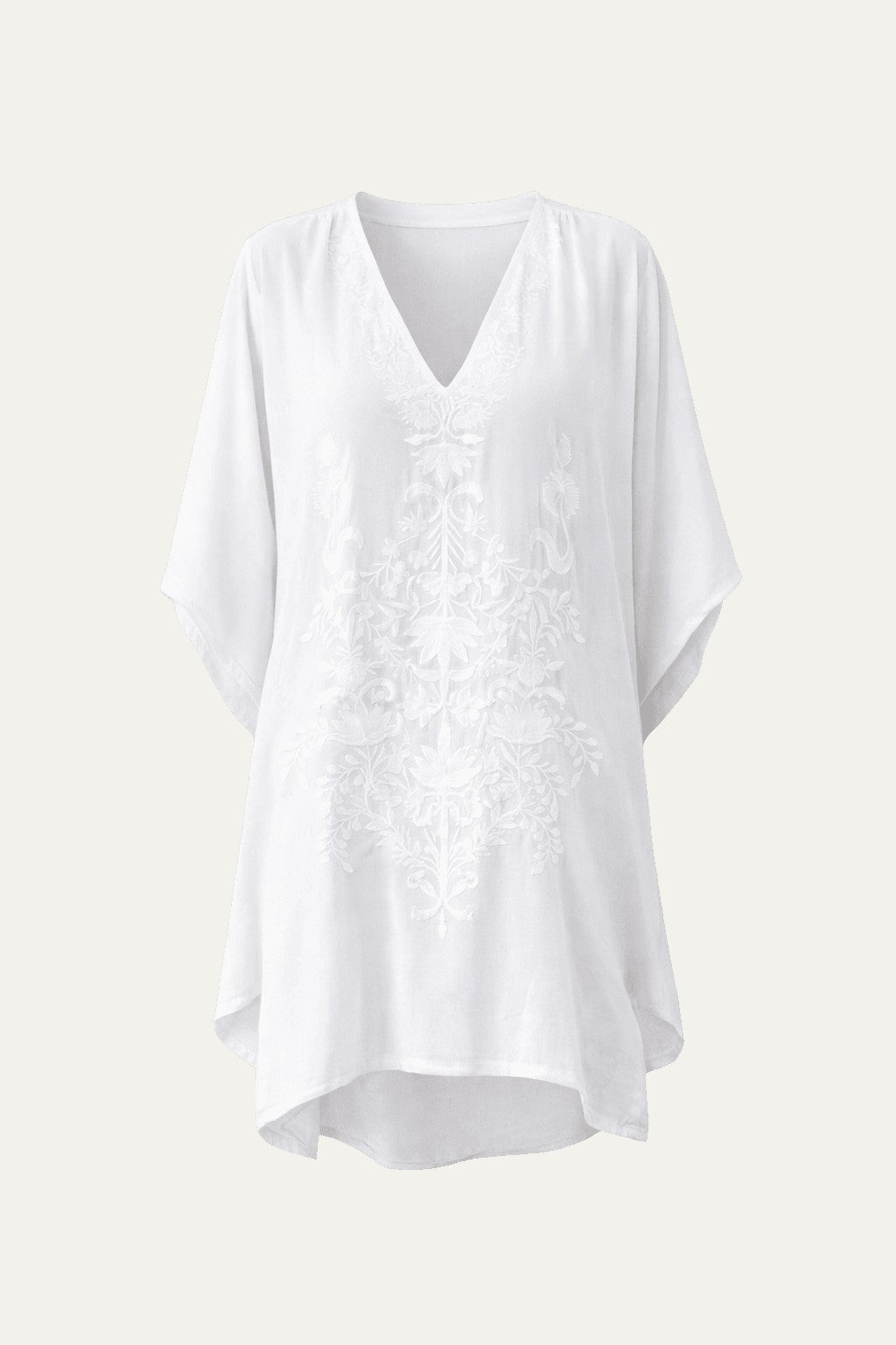 Kashmir Cotton Tunic White