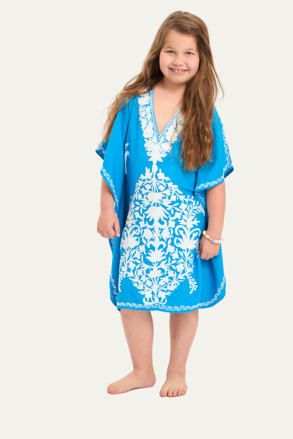 Girls Kashmir Cotton Turquoise – Mommy & Me Collection