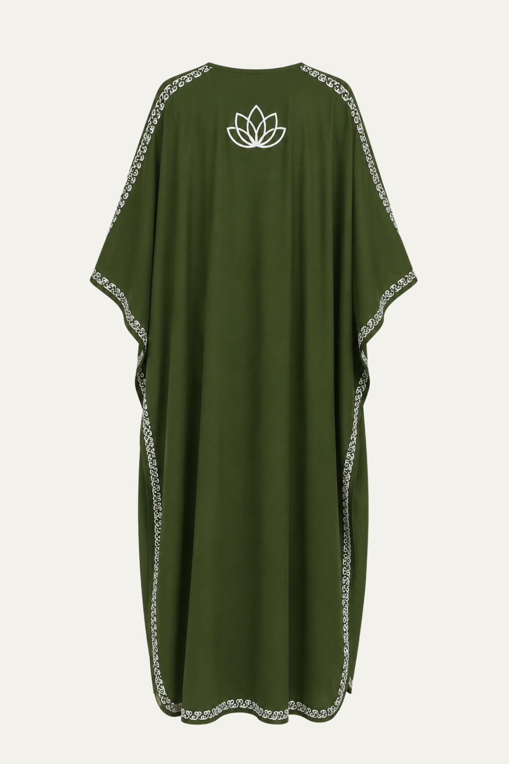 Kashmir Cotton Butterfly Kaftan Olive