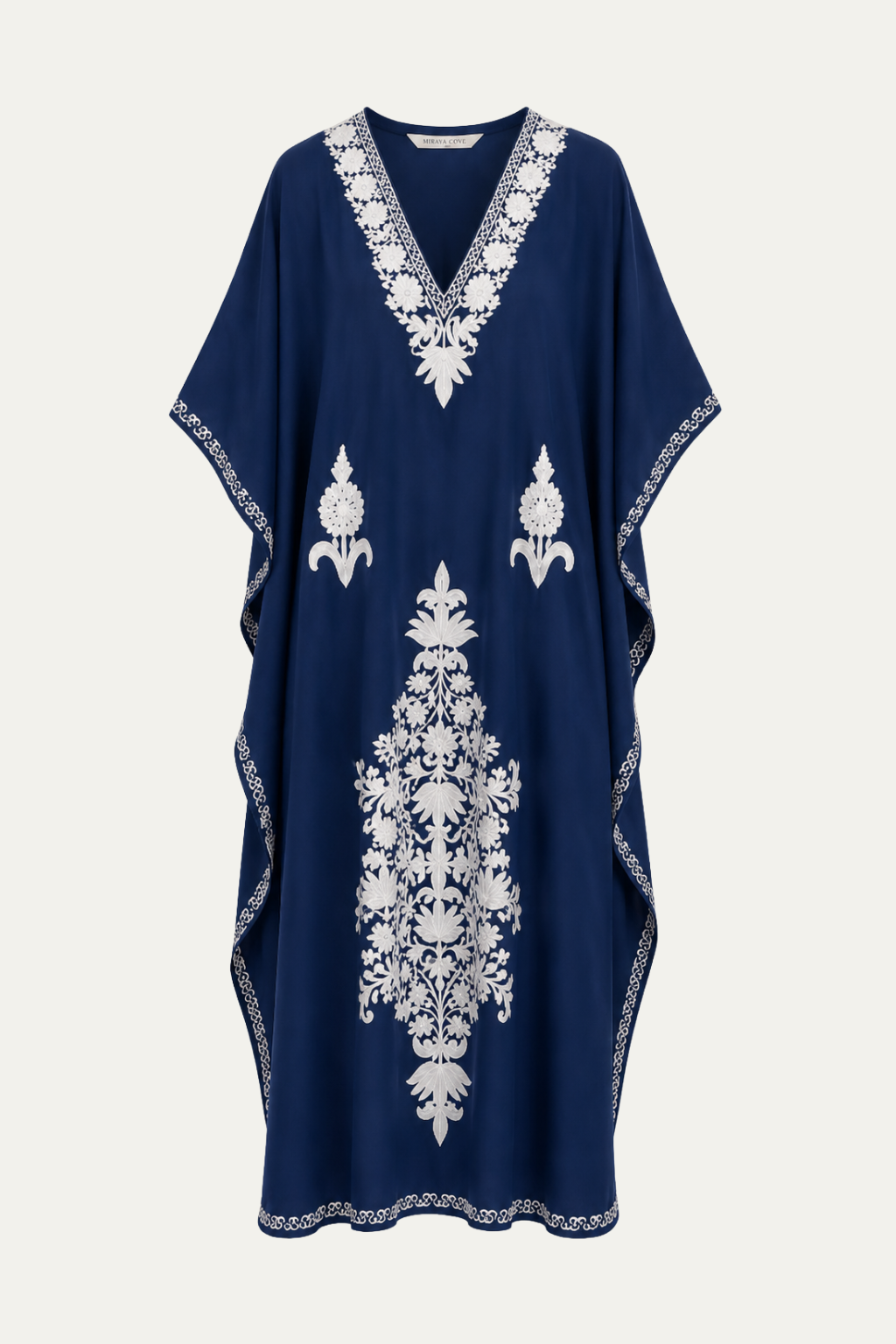 Kashmir Cotton Butterfly Kaftan Dark Blue