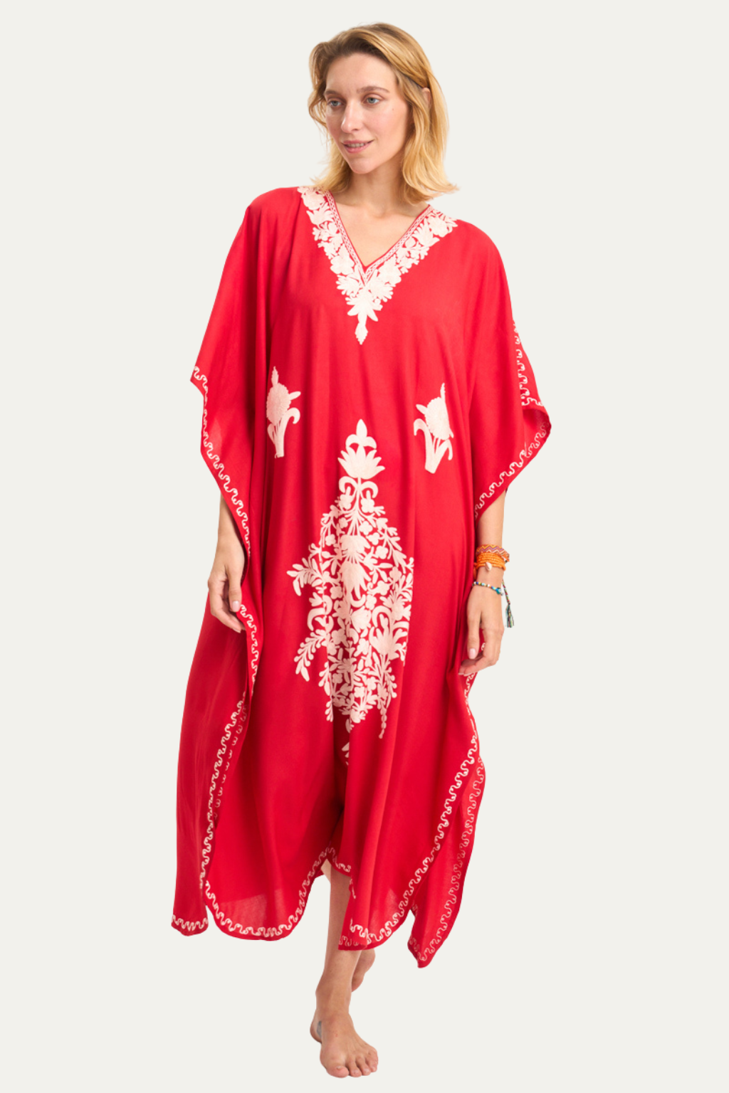 Kashmir Cotton Butterfly Red