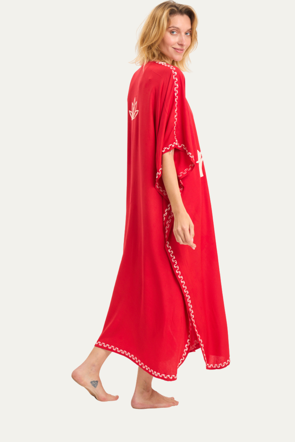 Kashmir Cotton Butterfly Red