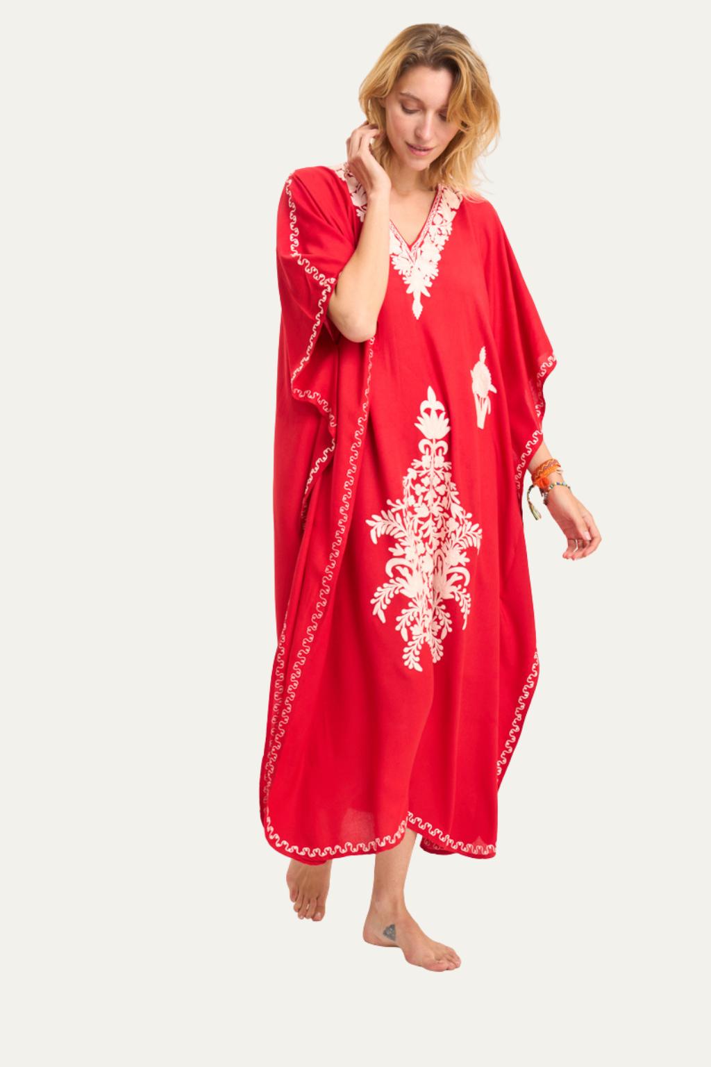 Kashmir Cotton Butterfly Red