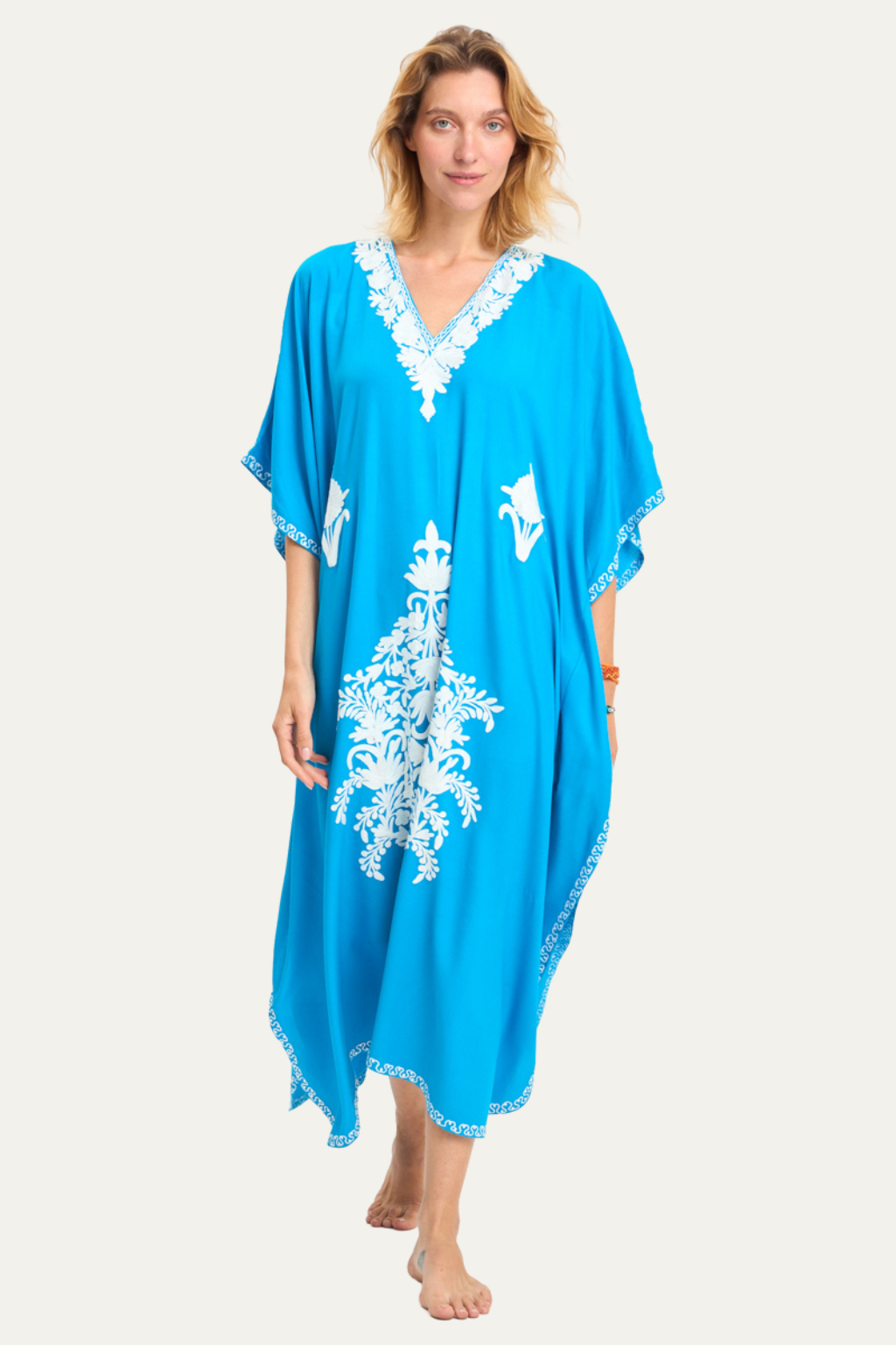 Kashmir Cotton Butterfly Turquoise