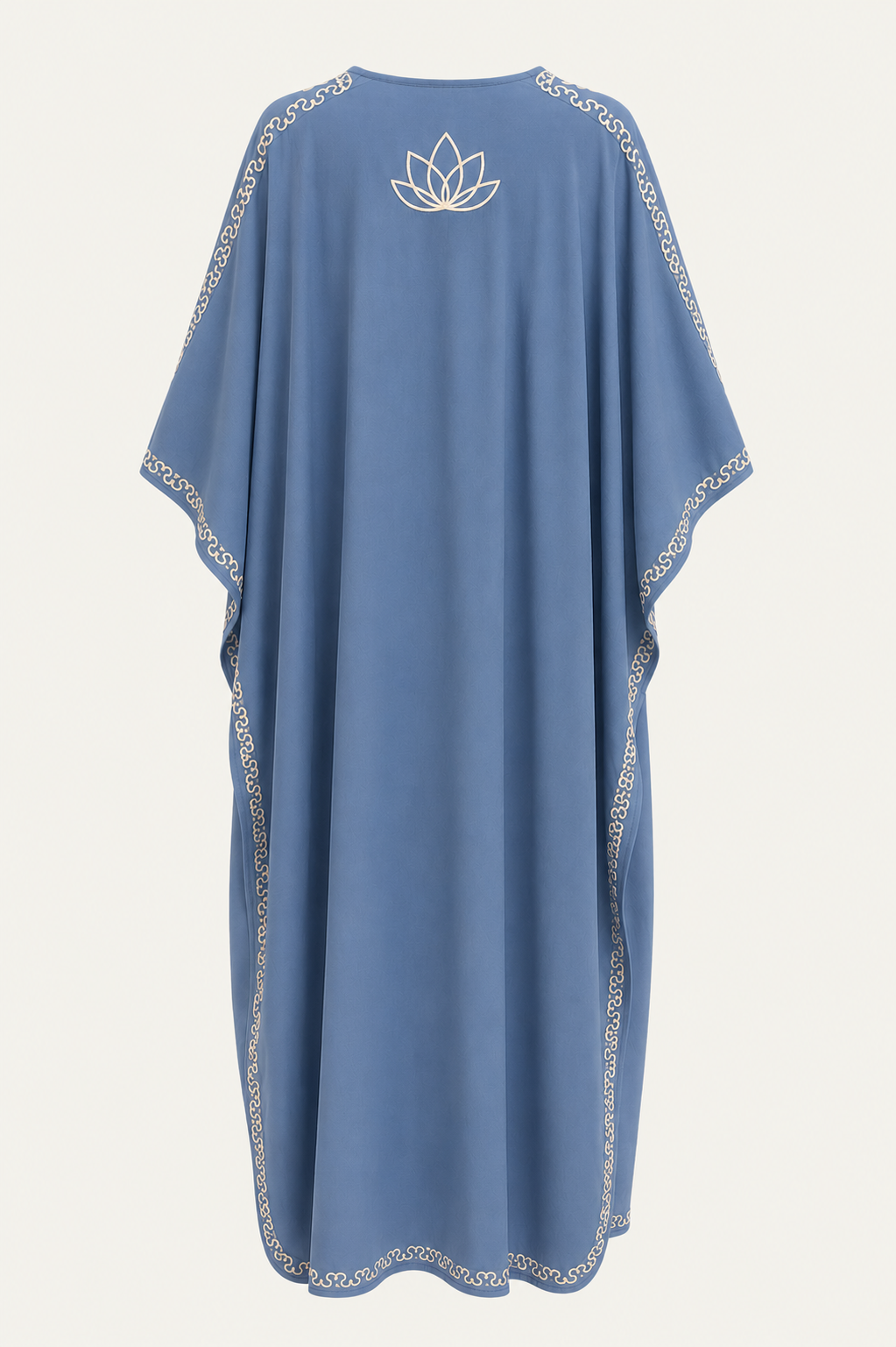 Kashmir Cotton Butterfly Kaftan Light Blue
