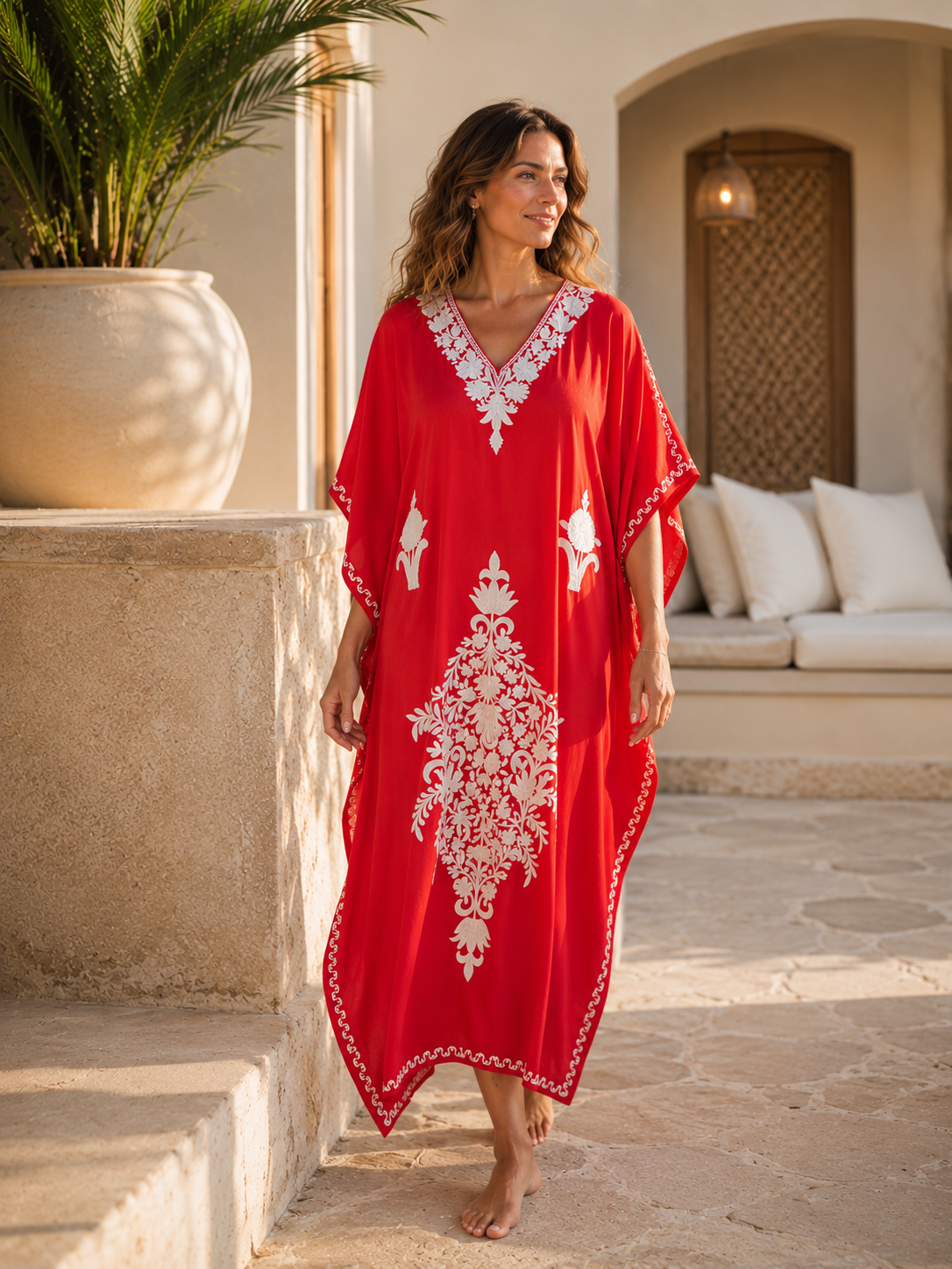 Kashmir Cotton Butterfly Red