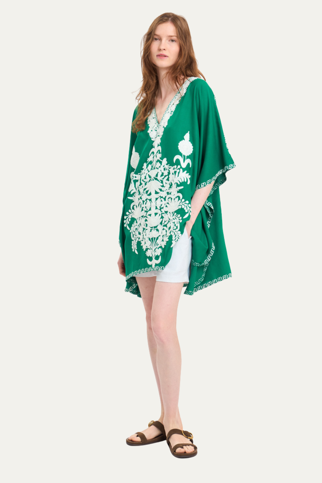 Kashmir Cotton Tunic Green