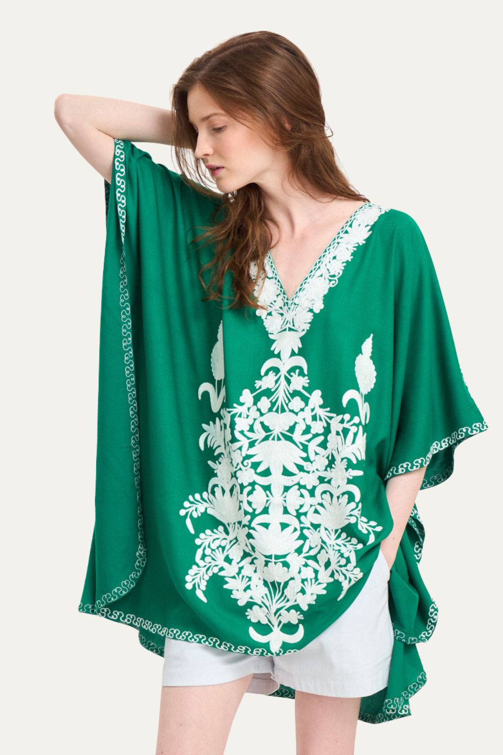 Kashmir Cotton Tunic Green