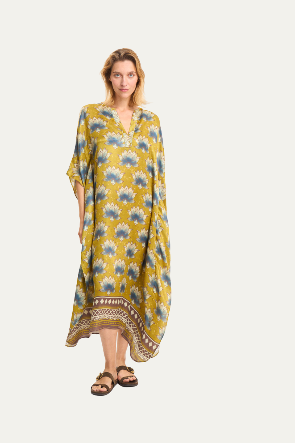 Lotus Silk Butterfly Dress