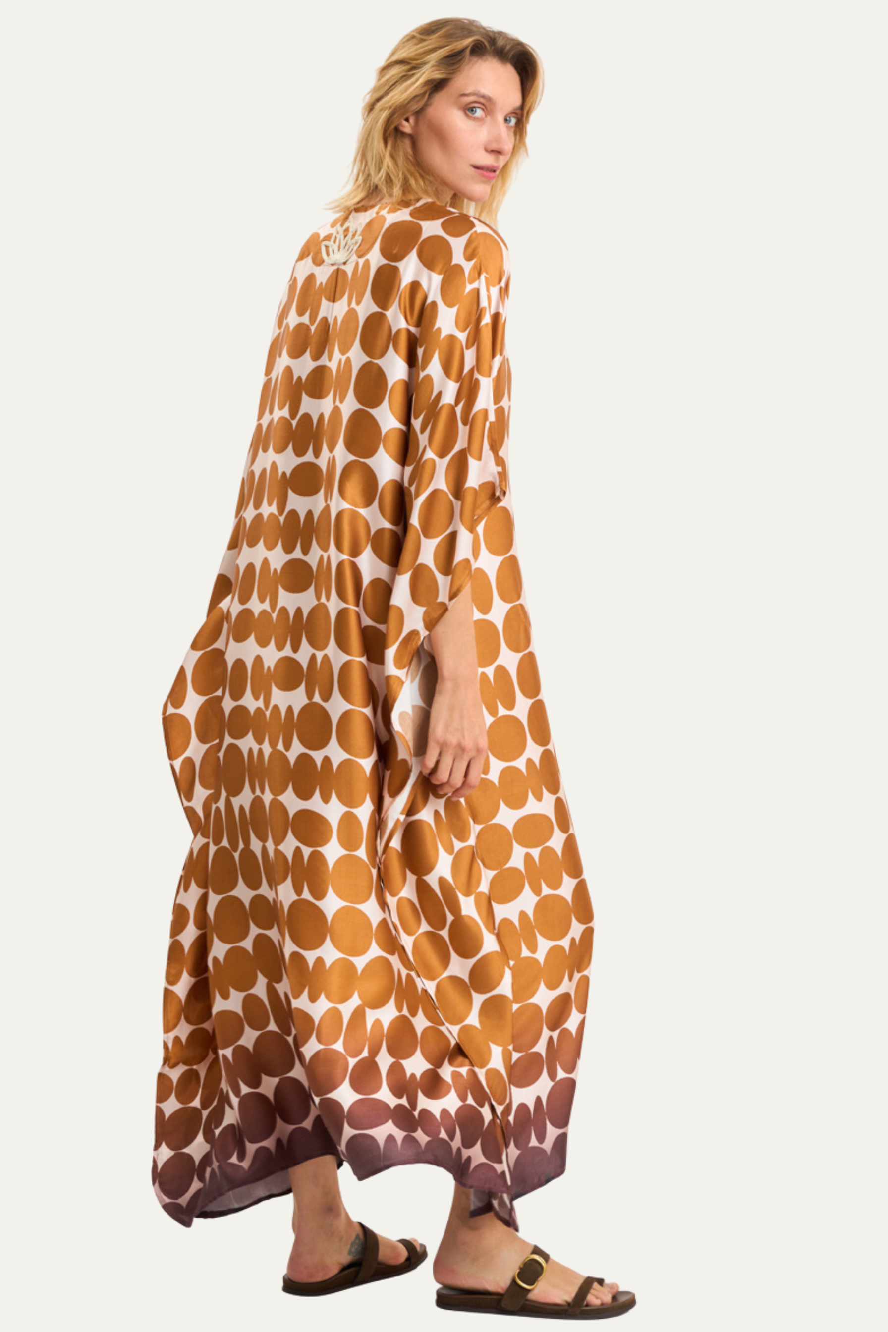 Mayorka Dress in Golden Brown