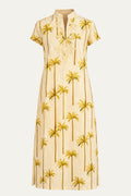 New York Maxi Dress Tropical Print