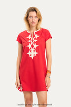 New York Mini Dress in Red