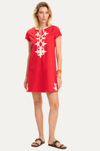 New York Mini Dress in Red