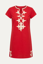 New York Mini Dress in Red