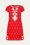 New York Mini Dress Boho Red
