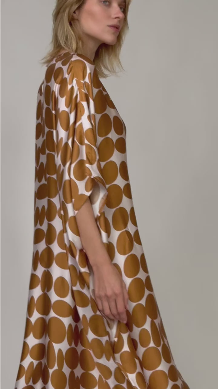 Mayorka Kaftan in Golden Brown