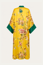 Long Satin Kimono Yellow